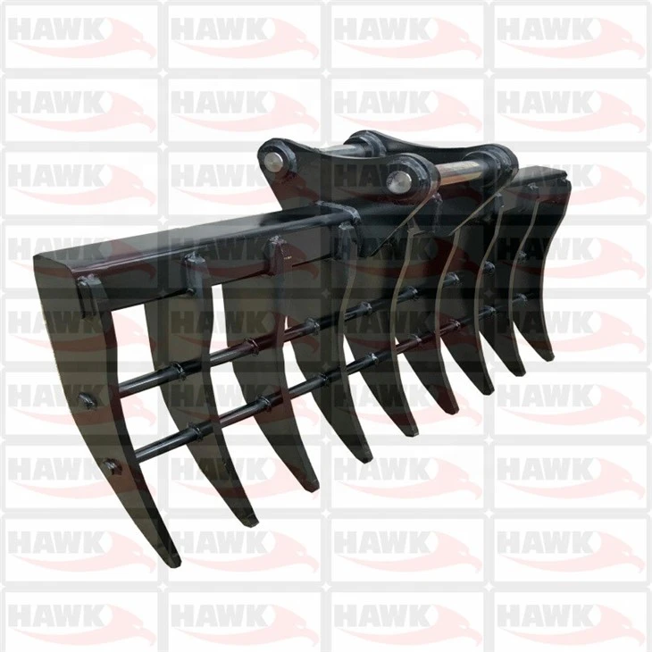 Hawk06 Excavator Landscape Rake